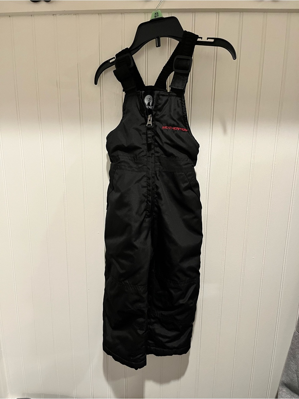 Black Kids Snow Bib Overalls - Weatherproof Baby 18 mos
